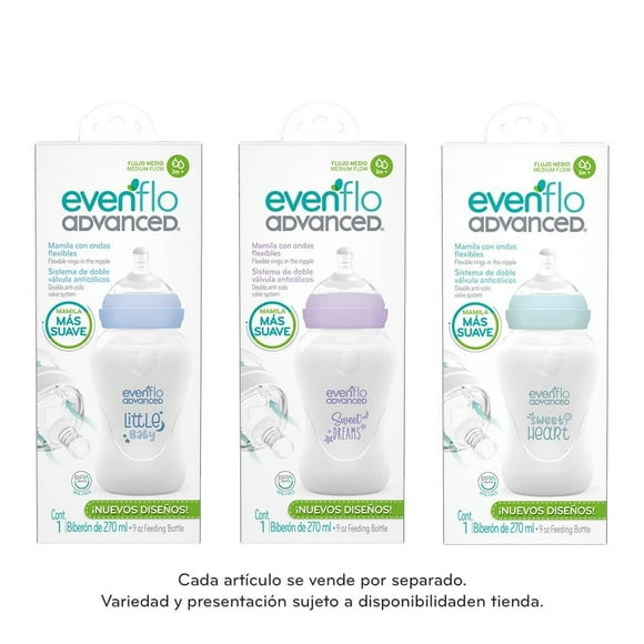 Biberón Advanced Bold Frases Flujo Medio 9 oz 1 Pza