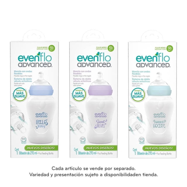 Biberón Advanced Bold Frases Flujo Medio 9 oz 1 Pza