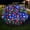 Multicolor, variant on 96 Leds Net Mesh Lights Outdoor Christmas Lights 5ftx5ft, Connectable Outdoor Indoor Fairy Christmas Net Lights for Christmas Party, Yard, Patio, Tree, Xmas, Indoor Outdoor Decorations