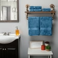 thumbnail image 4 of Solid Egyptian Cotton 6-Piece Towel Set - Denim Blue, 4 of 4