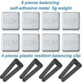 thumbnail image 2 of 4 Set Ceiling Fan Blade Balancing Kit Fan Weight Balancing Kit Include Balancing Clip And Self-adhe (tangling), 2 of 5