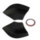 thumbnail image 1 of 1 Pair ABS Plastic Replacement Rear Bumper Splitters Left & Right Rear Bumper Diffuser Gloss Black, 1 of 4