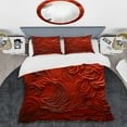 thumbnail image 2 of Designart "Fusion Vector of Volcanic Red II" Tachisme Bedding Covert Set - Abstract Red Modern Bed Set With 2 Shams, 2 of 5