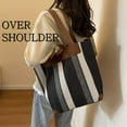 thumbnail image 2 of Kwuty Large Women's Work Tote Bag – Laptop Compartment,Canvas Shoulder Bag for Office & Daily Use,Tote Bag with Spacious Storage, 2 of 6