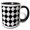 Black/White, variant on 3drose, Star Pattern Background - Abstract Geometrical Vector Design, 11oz Mug