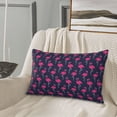 thumbnail image 5 of Uemuo Cute Flamingo Print Throw Pillow Case – Cozy & Soft Cushion Cover, Hypoallergenic Pillow Case for Sleeping, Perfect for Women with Envelope Closure-14"x20", 5 of 6