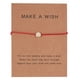 thumbnail image 1 of Pulsera Tarjeta de papel Cuerda de nylon Aleación Pulsera ajustable Amigos Familia Regalo Wmkox8yi sjalhkljlk5526, 1 of 1