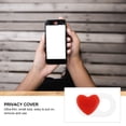 thumbnail image 1 of Minkissy 2Pack Webcam Cover Slide for Privacy Heart Shaped 1.5X0.9in White ABS, 1 of 8