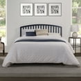 thumbnail image 3 of Hillsdale Carolina Wood Full/Queen Slatted Arched Headboard with Frame in Navy, 3 of 12