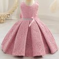 thumbnail image 1 of Vestido de niña de un año de encaje, vestido de princesa para niña de las flores, lazo, disfraz de pasarela, 1 of 6