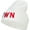 White, variant on Taiwan TWN Flag Embroidered Long Beanie - Navy OSFM