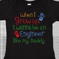 thumbnail image 4 of Inktastic Engineer Like Daddy Boys or Girls Baby Bodysuit, 4 of 5