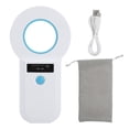 thumbnail image 1 of Scanner d'étiquettes pour animaux portable OLED, lecteur d'étiquettes pour chiens et chats, 134,2 kHz, W90B, EMID/FDXB (blanc), 1 of 4