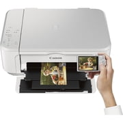 Canon Pixma MG3620 Wireless Inkjet All-In-One White Multifunction Printer 0515C023 Bundle with High Speed 6ft USB Printer Cable and Corel Photo Video