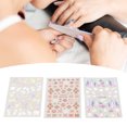thumbnail image 4 of Embossed Nail Sticker, 3 Sheet 5D Nail Sticker  For Nail Salon For Girls, 4 of 8