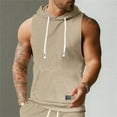 thumbnail image 5 of Afdoent Mens Tank Tops Men's Slim Sleeveless Lightweight Hoodie Sweatshirt Vest Hoodie Breathable, 5 of 9