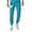 TEAL, variant on Men'S Scrub Drawstring Pant With Open Bottom - Teal-Teal-Large