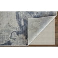 thumbnail image 4 of Feizy Laina Transitional Abstract, Ivory/Blue, 7'10" x 9'6" Area Rug Easy Care Pet & Kid Friendly Stain Resistant Casual Watercolor Floor Rug for Living room Bedroom, 4 of 8