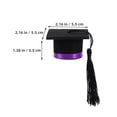 thumbnail image 2 of HEALEEP 2Ud Topper Para Con Gorro De Graduación De Fieltro Morado Ideal Para Celebraciones, 2 of 8