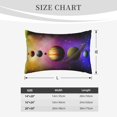 thumbnail image 3 of Fotbe Planets And Stars Pillow Cases - Envelope Closure - Luxury, Extra Soft, Cooling Pillow Covers - Wrinkle, Fade, Stain Resistant-20"x30", 3 of 8