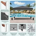 thumbnail image 5 of Erommy 12x12 Pop Up Canopy, Easy Up Canopy for Beach,Camping,Parties with Wheeled Bag, 4 Sand Bags, 4 Ropes and 8 Spikes, Black, 5 of 9