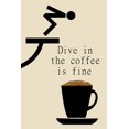 thumbnail image 2 of Phillip, Jamie 23x32 Black Ornate Wood Framed with Double Matting Museum Art Print Titled - Coffee Jump, 2 of 4