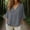 Gray, variant on Womens Oversized Summer Sweater Half Sleeve Batwing V Neck Dolman Sleeve Trendy Casual Knit Tops XXL