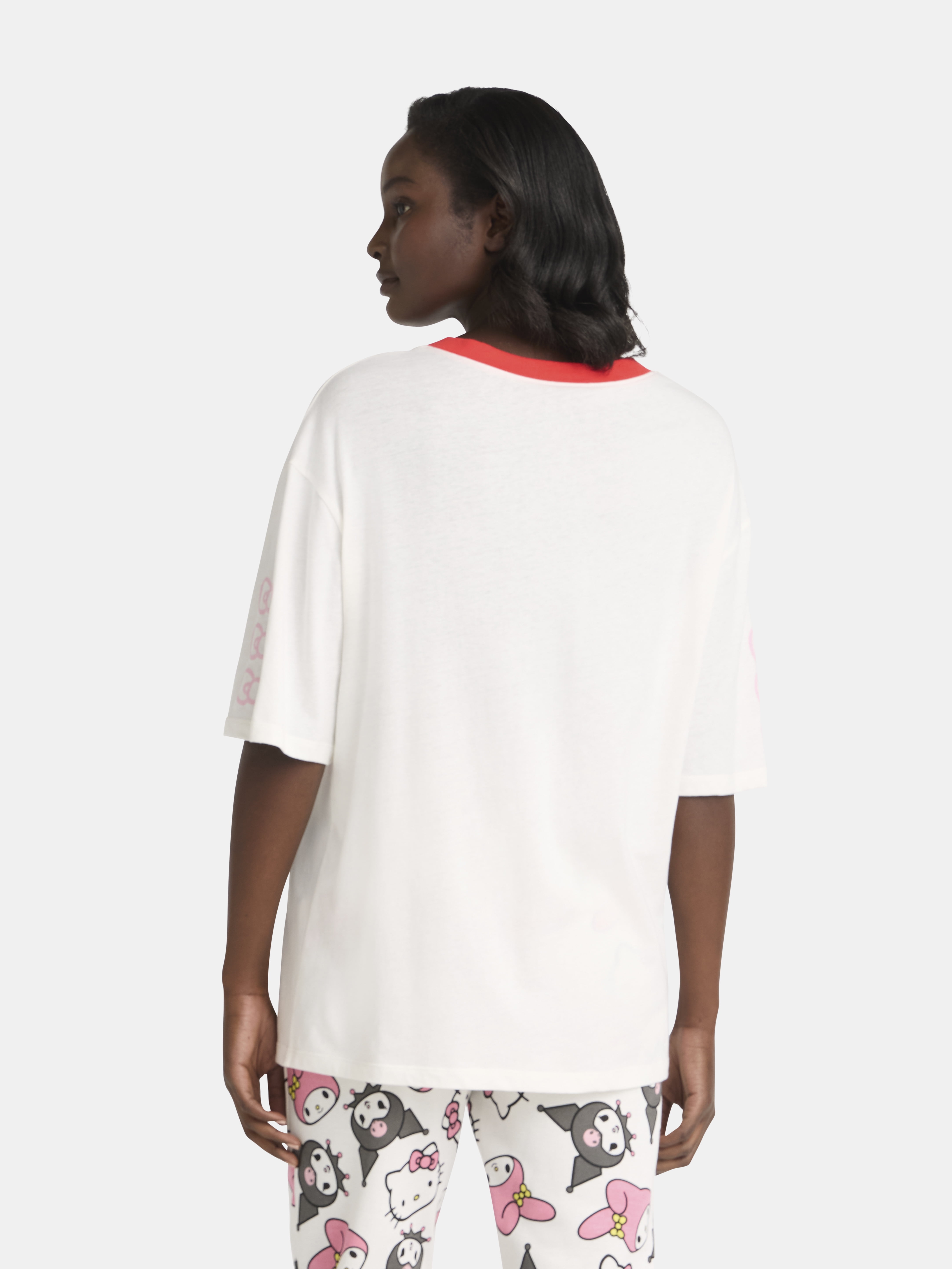 Hello Kitty Women's Football Tee with Short Sleeves, Sizes XXS-2XL