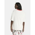 thumbnail image 3 of Hello Kitty Women's Football Tee with Short Sleeves, Sizes XXS-2XL, 3 of 5