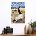 thumbnail image 2 of Cow Skull, Laughlin, Nevada (12x18 Aluminum Art, Indoor Outdoor Metal Sign Decor), 2 of 5