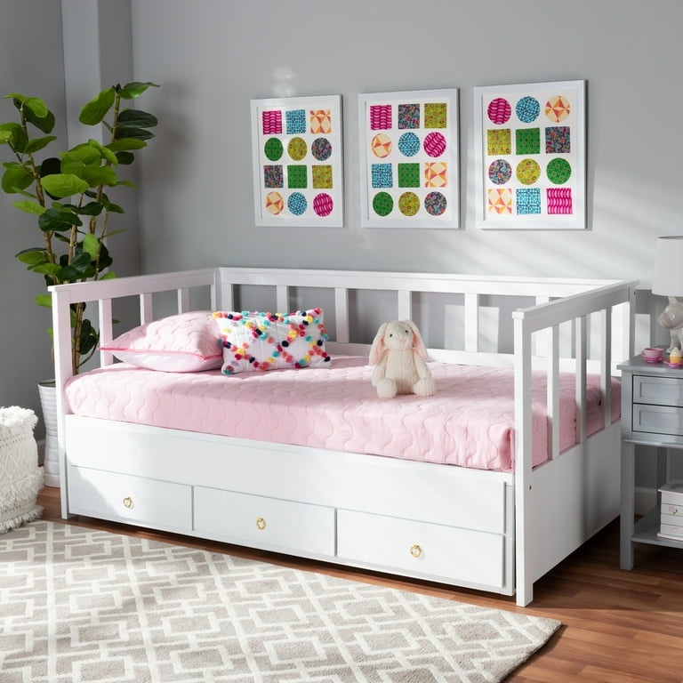 Baxton studio kendra finished twin to king size daybed deals