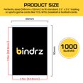 thumbnail image 3 of Fundas para cartas bindrz 66x92 mm, 45 micras, transparentes, 1000 piezas, 3 of 6