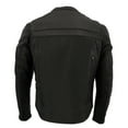thumbnail image 2 of Milwaukee Leather MLM1525 Men's ‘Crossover’ Black Leather Lightweight MC Jacket 3X-Large, 2 of 10