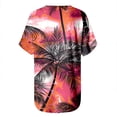 thumbnail image 5 of ALLLIST V Neck Women's Tops Short Sleeve Plus Size T-Shirts Red Hawaiian Trendy Cotton Shirts for Women, 5 of 5