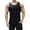 Black, variant on Yiaimeir Men's Sleeveless Ribbed Henley Tank Top Comfortable Button-Down Summer Muscle Tank Tops For Casual Wear Gym & Outdoors,Size S-3XL