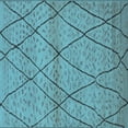 thumbnail image 1 of Ahgly Company Indoor Square Oriental Light Blue Industrial Area Rugs, 7' Square, 1 of 4