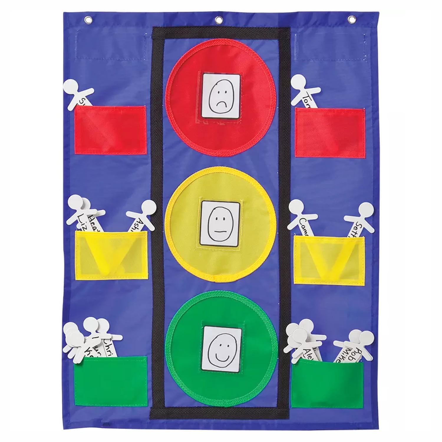 Carson Dellosa Stoplight Pocket Chart (31 total items; 1 pocket chart, 30 student pieces)