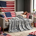 thumbnail image 4 of Lypsnake Stars Glow in The Dark Blanket, Soft Plush Flannel Throw Blanket with Luminous Star Print, Cozy Warm Bed Couch Cover for All Seasons Home Office Travel Use, 4 of 5