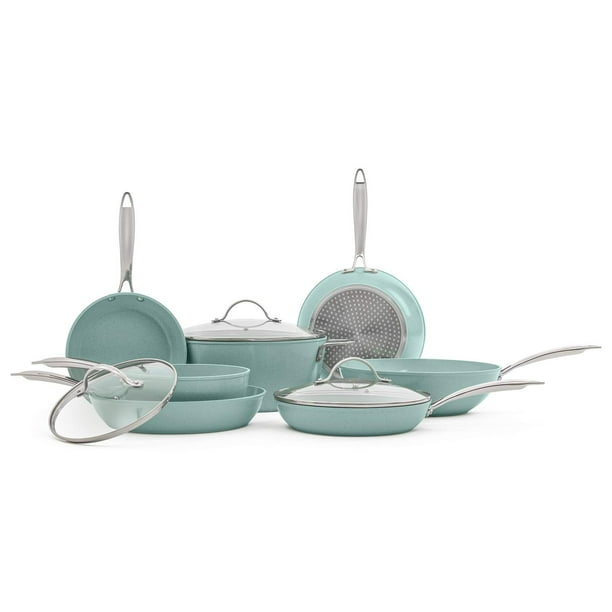 Batería de Cocina JADECOOK Jade Chef Acero Inoxidable Antiadherente para Estufas de Gas, Inducción y