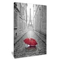 thumbnail image 1 of Design Art Eiffel View from Paris Street Cityscape Photo Canvas Art Print, 1 of 2