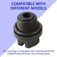 thumbnail image 4 of Drain Plugs with O-Rings for Hayward Pumps Exact Replacement Part Number PP, 4 of 11