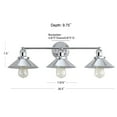 thumbnail image 3 of JONATHAN Y July 26.5" 3-light Industrial Farmhouse Metal Vanity Light, Chrome, 3 of 7
