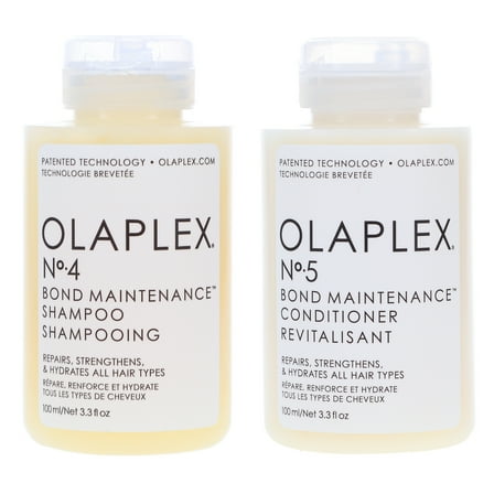 Olaplex No.4 Bond Maintenance Shampoo 3.3 oz & No.5 Conditioner 3.3 oz Combo Pack
