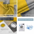 thumbnail image 4 of Yellow Grey Geometric Blackout Curtains for Bedroom/Living Room, Thermal Insulated Kitchen Curtains, Modern Oil Painting Abstract Grommet Darkening Window Treatment Drapes 52"x72"x2, 4 of 8