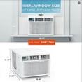 thumbnail image 2 of 12000 BTU Window Air Conditioner & Heater Combo – Cooling, Heating, Dehumidifier, Fan, WiFi & Remote – Works with Alexa & search engine Assistant – US Standard, WiFi Enabled, 2 of 8