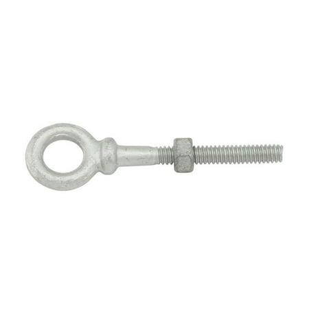 

0.31 x 4.25 in. Forged 1030 Carbon Steel Hot Dip Galvanized Shoulder Type Eye Bolts - Pack of 2
