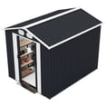 thumbnail image 3 of 8x6 FT Metal Storage Shed with Lockable Doors & Air Vents, Outdoor Tool Shed for Backyard, Garden & Patio, 3 of 22