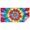 Colorful Rainbow Tie-1, variant on Blue White Tie Dye Swirl Pattern Rectangle Tablecloth 60"x120",Waterproof Polyester Rectangle Table Cloth, Wipeable Spillproof Polyester Tablecloth for Dining, Camping, Indoor and Outdoor