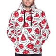 thumbnail image 2 of Bingfone Christmas Hat Men's Drawstring Hoodie Long Sleeve Pocket Sweatshirts-XX-Large, 2 of 6