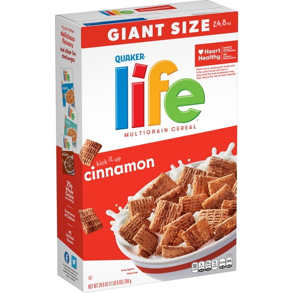 Quaker Life Cinnamon Multigrain Cereal Giant Size, 24.8 oz